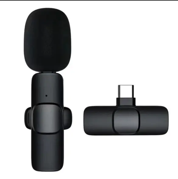 Picture of K8 Type-C Wireless Microphone for YouTube Facebook Live Stream Black