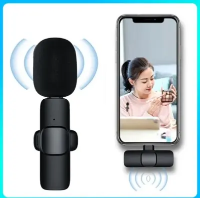 Picture of K8 Type-C Wireless Microphone for YouTube Facebook Live Stream Black