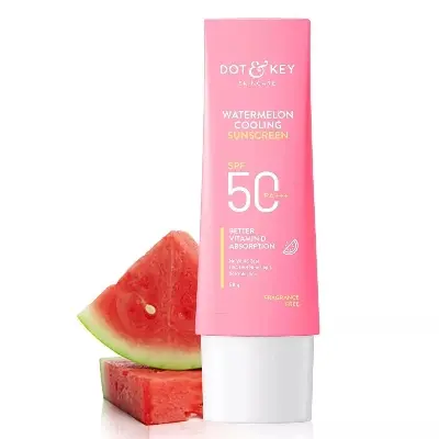 Picture of Dot & Key Watermelon Hyaluronic Cooling Sunscreen SPF 50 PA+++ for Oily, 50g - Multicolor
