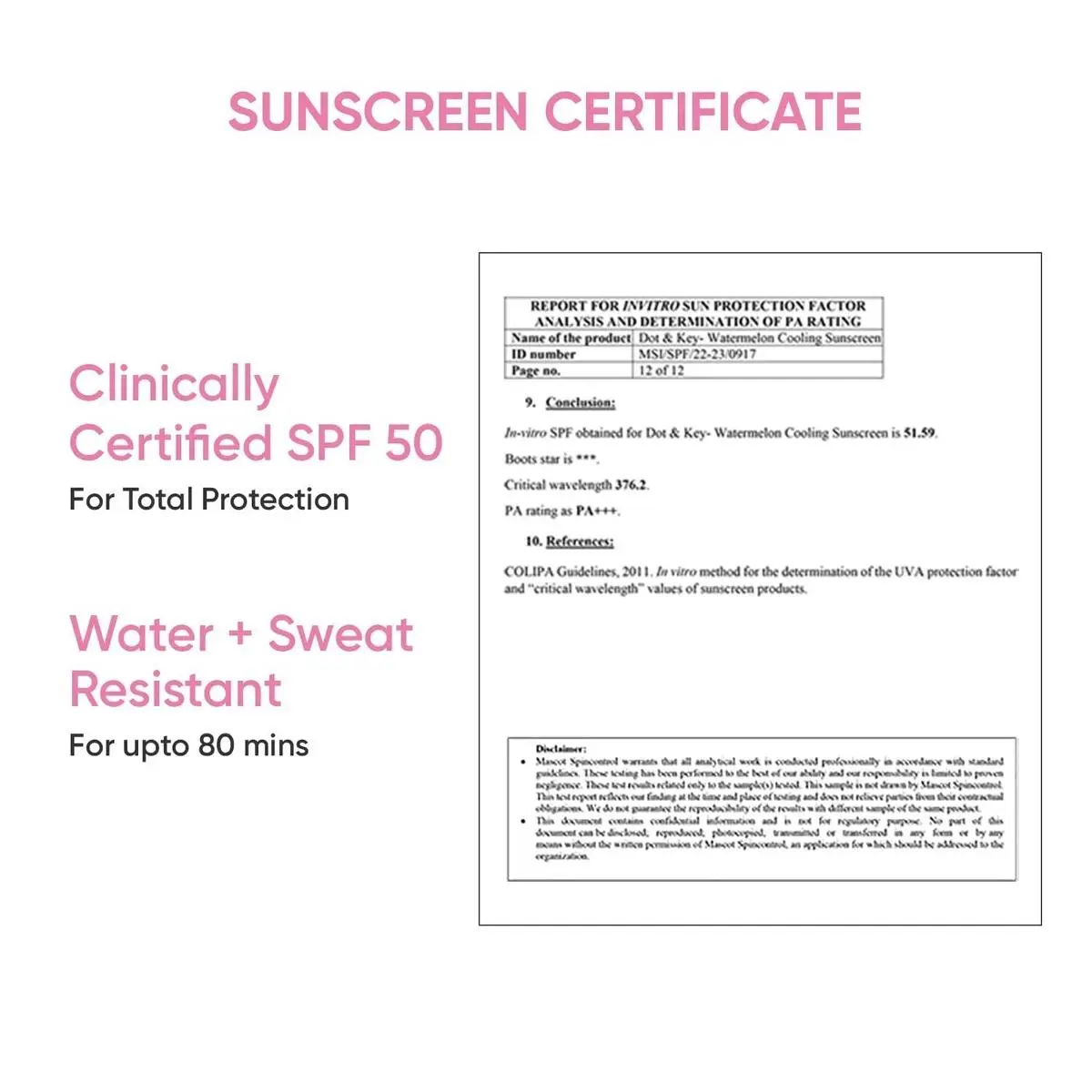 Picture of Dot & Key Watermelon Hyaluronic Cooling Sunscreen SPF 50 PA+++ for Oily, 50g - Multicolor