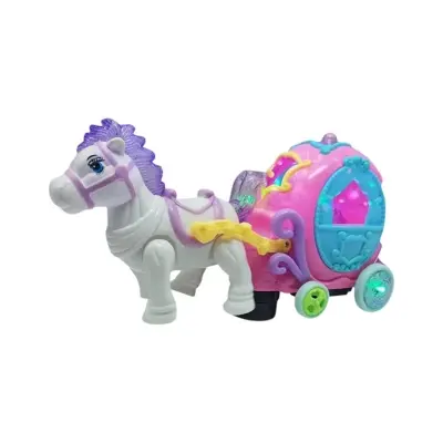 Picture of HORSE CARRIAGE Battery Operated Toys Cartoon Music Toy Carriage Set With Light And Music For Kids