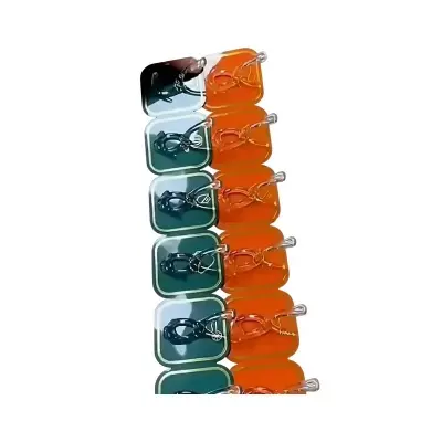 Picture of 6 pcs hook set Cuttable Key Necklace Hanger Waterproof Bath Ball Towel Rack Space-saving Sundries Holder Strong Bearing Storage Shelf Self-adhesive Row Hook