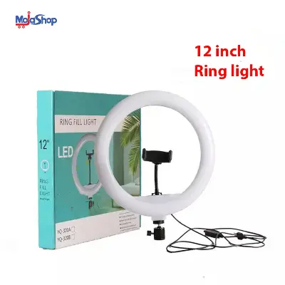 Picture of 12 inch LED Selfie Ring Light For YouTube Video Live Makeup Lamp Photo Studio Light Black