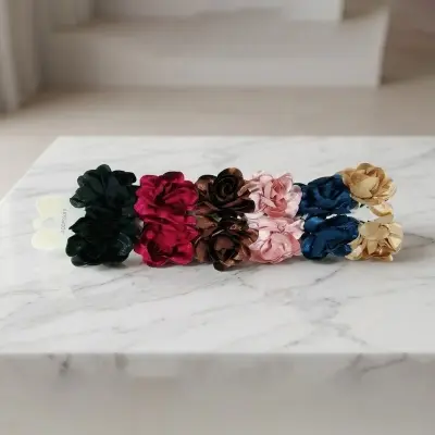 Picture of Super Quality Multicolour stylish Hair Clutcher with multicolour flower for girls and women, Kakra, 1pcs