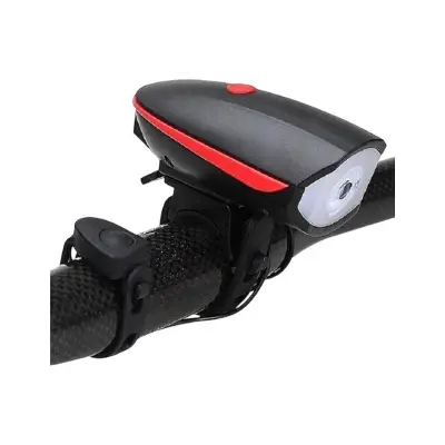 Picture of USB Bicycle Light with Horn - Red