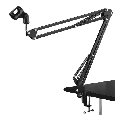 Picture of Professional Recoding Microphone Stand Suspension Scissor Arm For Dynamic and Condenser Mic Black
