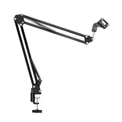 Picture of Professional Recoding Microphone Stand Suspension Scissor Arm For Dynamic and Condenser Mic Black