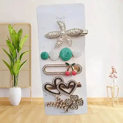 Picture of New Hair clips for girls 1 Set 5 piece Mixed Design