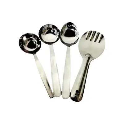 Picture of High Quality Stainless Steel Serving Spoon 4Pcs Set