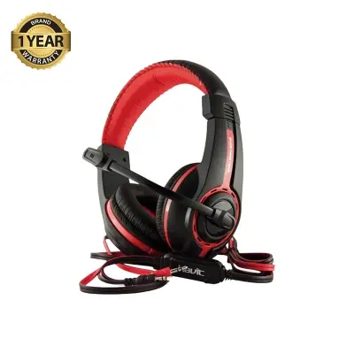 Picture of Havit HV-H2116D 3.5mm Stereo Headset with PC Microphone - Black/Red