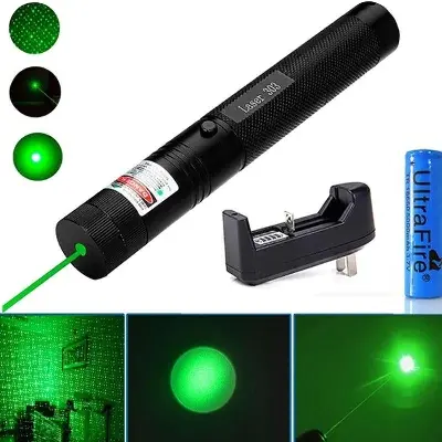 Picture of Adjustable Focus Green Laser Pointer Black