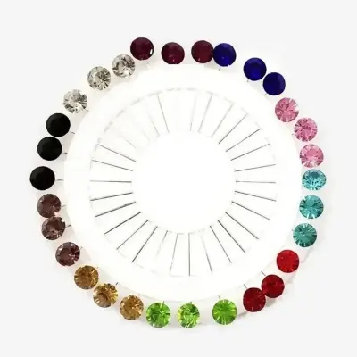 Picture of Pack of 10 Pieces Stone Work Hijab Pin