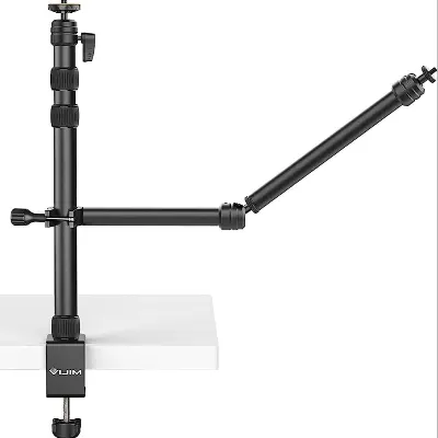 Picture of VIJIM LS11 Camera Mount Desk Stand with Auxiliary Holding Arm Black