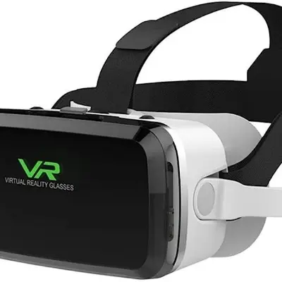 Picture of VR SHINECON SC-G04BS Bluetooth Headset Compatible with iPhone & Android Phone Virtual Reality White