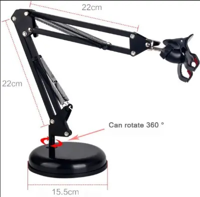 Picture of Universal Multifunctional Bracket of Desktop Video Frame Vocal Stents with Phone Bracket Black