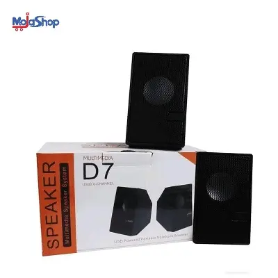 Picture of D7 Mini Multimedia Speaker Wired USB 2.0 Black Black