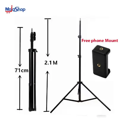 Picture of 6 Fit Tripod Stand with Free Mobile Holder Black