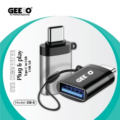 Picture of GEEOO OTG Converter Plug & Play GB-5 Black