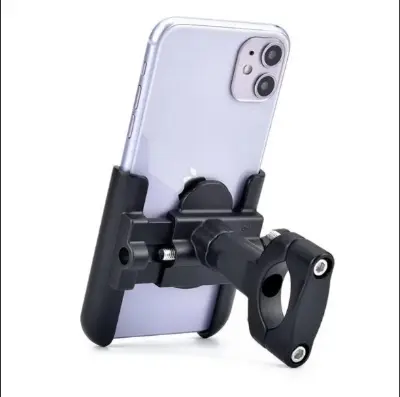 Picture of Metal Bike Mobile Holder For mobile phone bracket motorcycle bicycle takeaway rider Black