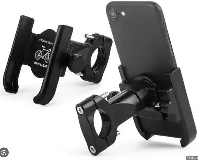 Picture of Metal Bike Mobile Holder For mobile phone bracket motorcycle bicycle takeaway rider Black