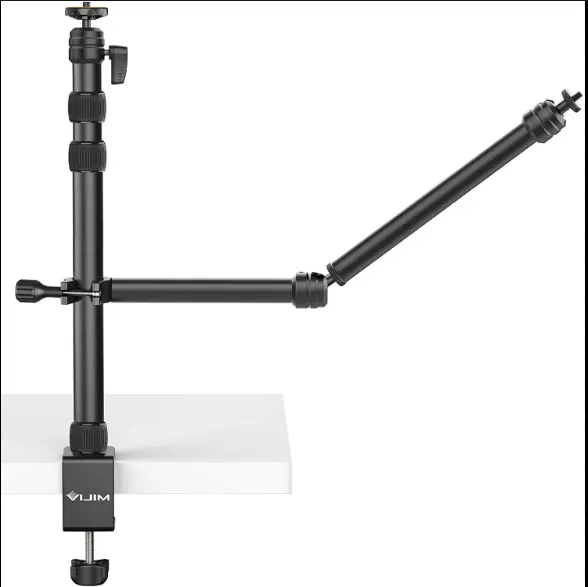 Picture of VIJIM LS11 Camera Mount Desk Stand with Auxiliary Holding Arm Black