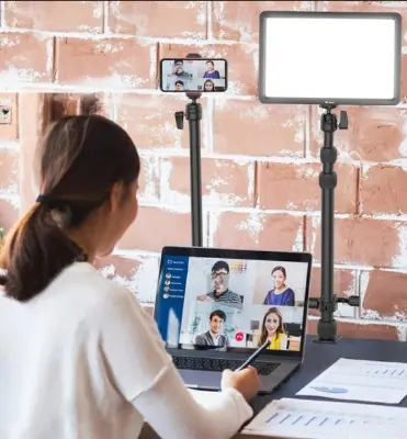 Picture of VIJIM LS11 Camera Mount Desk Stand with Auxiliary Holding Arm Black