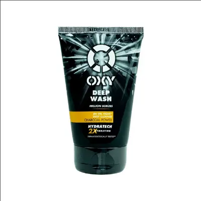 Picture of OXY Deep Wash Scrub Cleanser with Charcoal Power for Men-100g