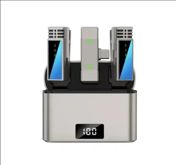 Picture of Jmary MW-15 2.4G Dual Wireless Microphone Type-C Silver