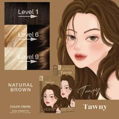 Picture of Kota Color Cream Hair Color (Natural Brown) - Brown