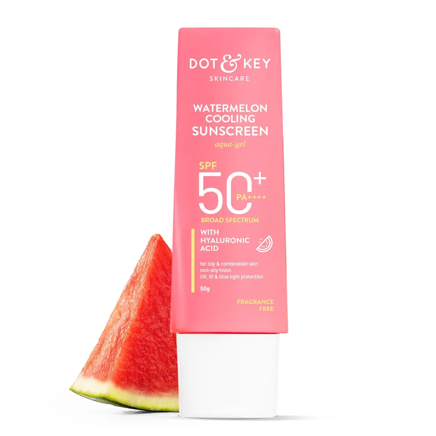 Picture of Dot & Key Watermelon Hyaluronic Cooling Sunscreen SPF 50+++ 80 gm - Pink