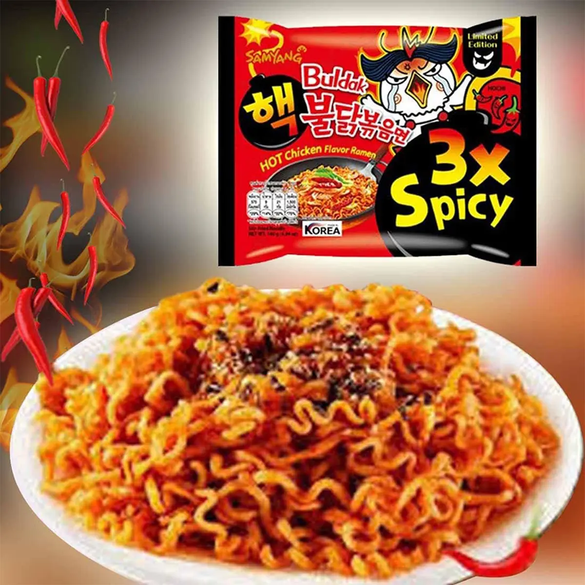 Picture of Spicy 3x  Noodles 140gm