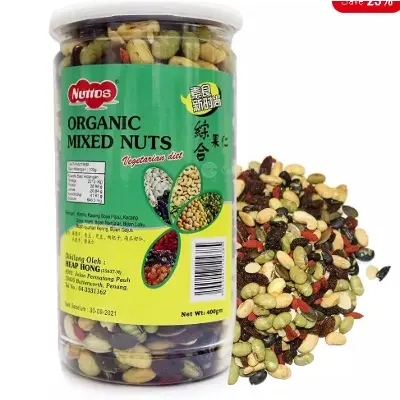 Picture of Nuttos Organic Mixed Nuts 400 Gm Pack Snack Food