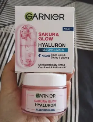 Picture of Garnier Skin Naturals Sakura Glow Hyaluron Sleeping Mask Night- 50ml-Thailand.