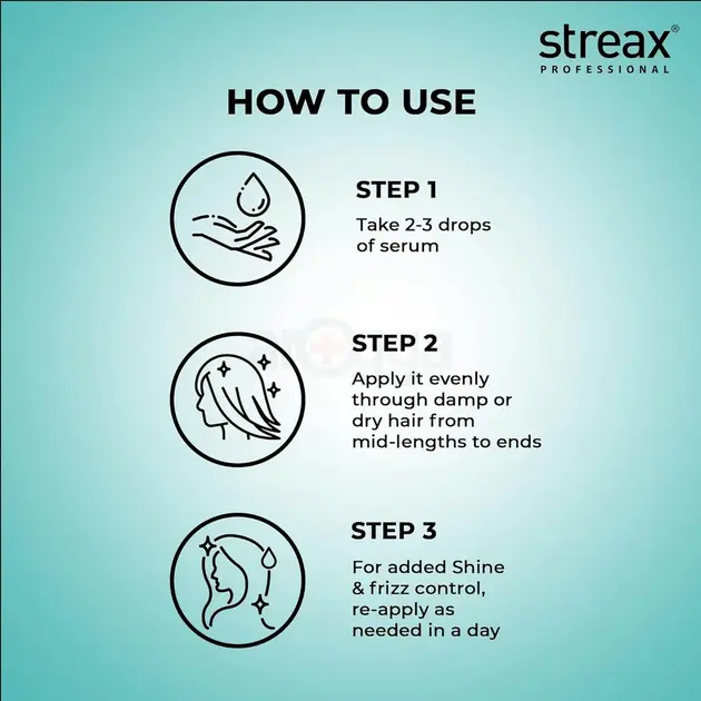 Picture of Indian Streax Professional Vitariche gloss Hair serum- 115 Ml