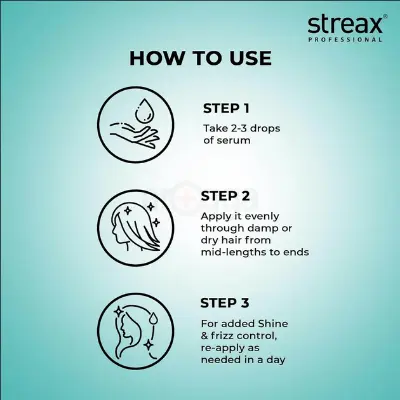 Picture of Indian Streax Professional Vitariche gloss Hair serum- 115 Ml