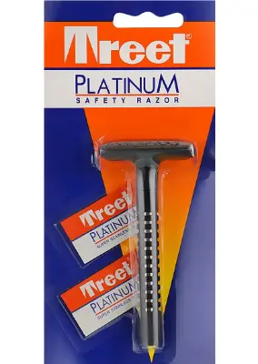 Picture of Men Razor Treet Platinum Safety Razor 1pcs - Black
