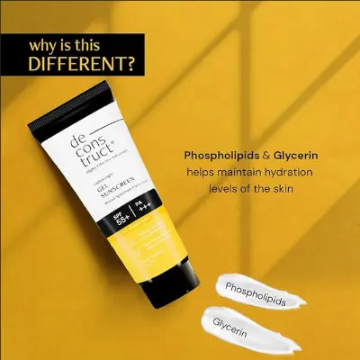 Picture of Deconstruct Lightweight Gel Water Resistant Sunscreen for Oily Skin SPF 55+ PA+++ 50g