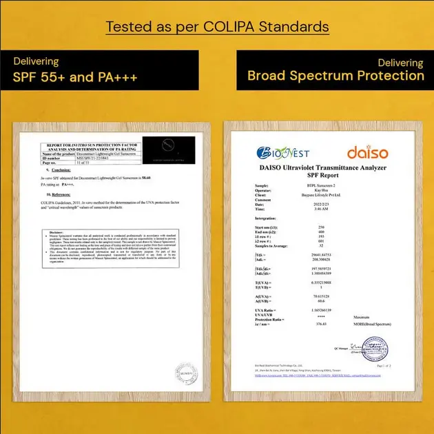 Picture of Deconstruct Lightweight Gel Water Resistant Sunscreen for Oily Skin SPF 55+ PA+++ 50g