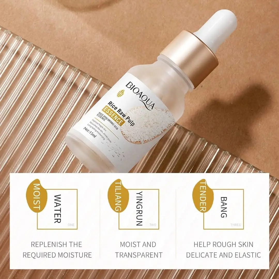 Picture of BIOAQUA hyaluronic acid essence hydration and moisturizing Rice Serum-15ml