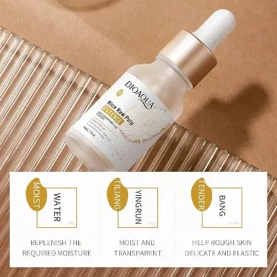 Picture of BIOAQUA hyaluronic acid essence hydration and moisturizing Rice Serum-15ml
