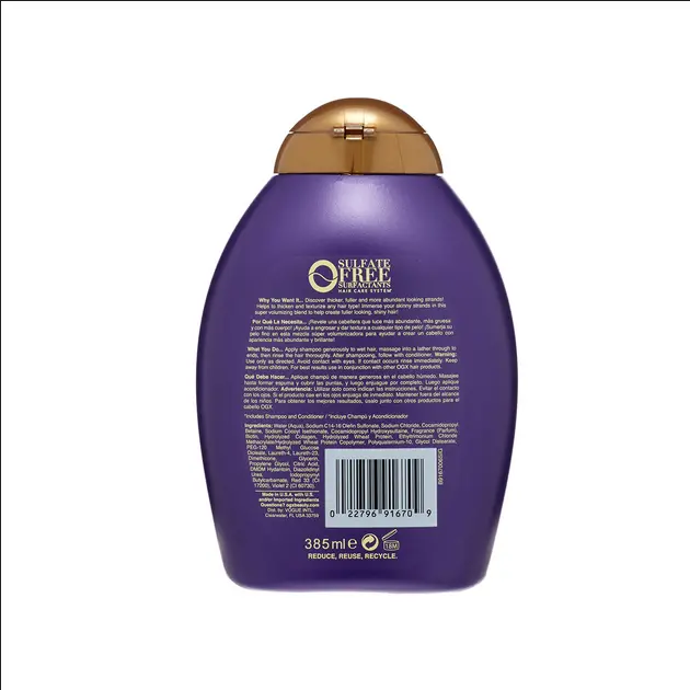 Picture of OGX Thick & Full Biotin & Collagen Shampoo 385ml - Multicolor