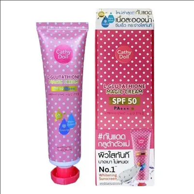 Picture of L-Glutathione Magic Cream SPF 50 Whitening Sunscreen 138ml - Pink
