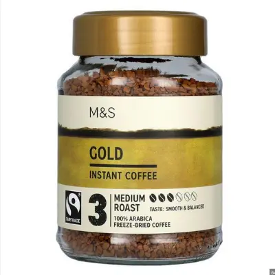 Picture of Marks & Spencer Gold Medium Roast Instant Coffee, 100% Arabica Freeze-Dried, Fairtrade, 200g (Germany)