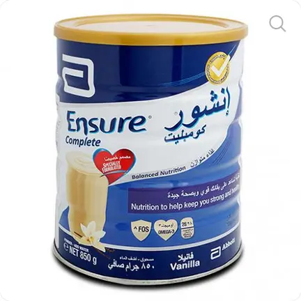 Picture of Ensure Powdered Milk Complete And Balanced Nutrition For Adults Vanilla 850g - 850g