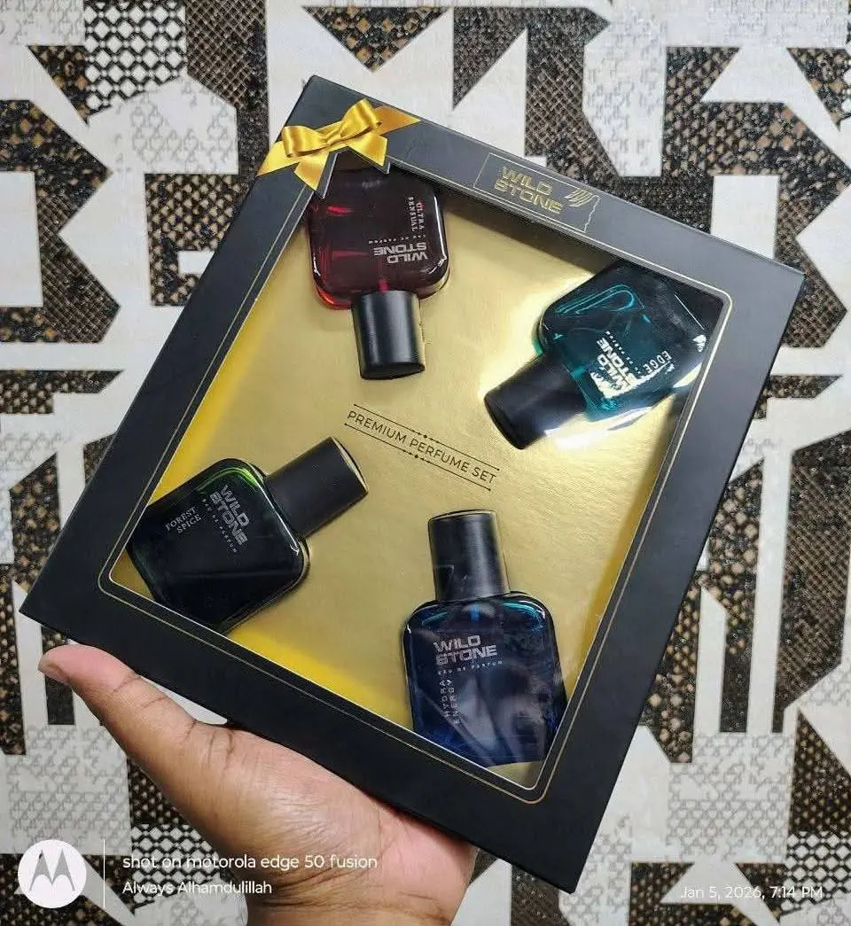 Picture of Wild Stone EDP Gift Set for Men | Edge, Ultra Sensual, Hydra Energy, and Forest Spice Pack of 4