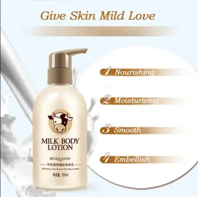 Picture of Bioaqua milk body lotion nourishes the skin hydrating oil-control chamfer to soothe the skin-250ml