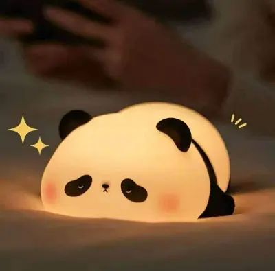 Picture of Panda LED Night Light Patting Lamp Cartoon Children's Nightlight Toy Gift Bedroom Decor