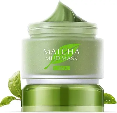 Picture of Laikou Green Tea Matcha Mud Facial Mask Clay Deep Cleaning Oil-Control Moisturizing Blackhead Remover Cleanser Mud Deeply-85gm