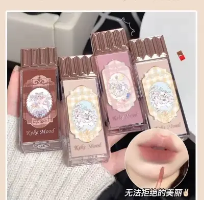 Picture of Flower Knows Chocolate Shop Cloud Lip Cream Delicate Clear Thin Autumn And Winter Milk Tea Color