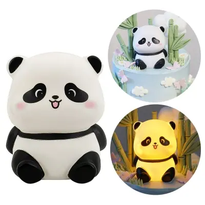 Picture of Panda LED Night Light Patting Lamp Cartoon Children's Nightlight Toy Gift Bedroom Decor